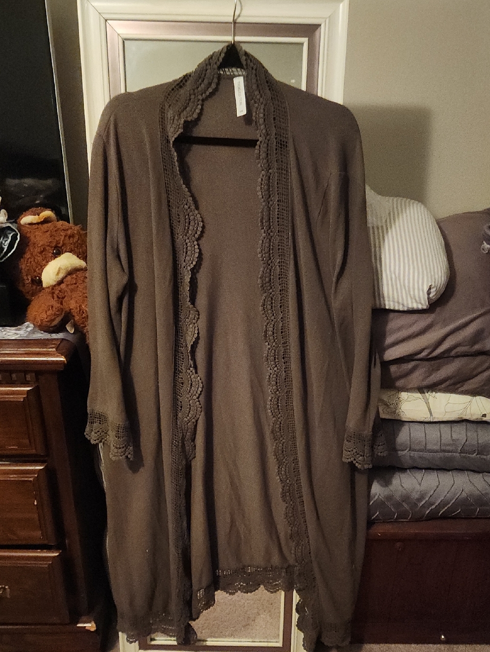 Women’s Lace-Trim Cardigan